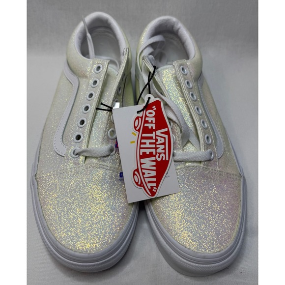 Vans Shoes - Vans Old Skool UV Activated Glitter Sneakers White Iridescent VN0A3WKT3UA1 8.5W
